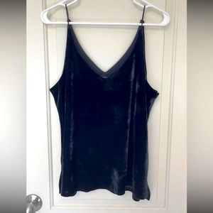 Women’s Black  velvet top / blouse / shirt